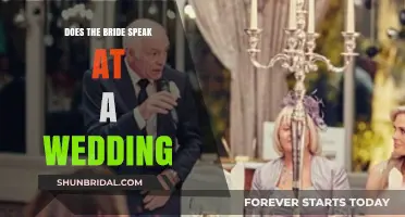 Who Speaks at a Wedding: The Bride's Role