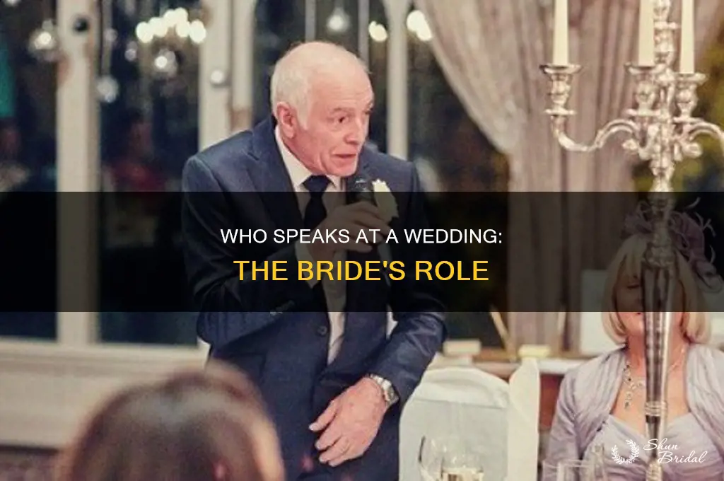 does the bride speak at a wedding