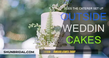 Caterer's Outdoor Wedding Cake Setup: What to Expect