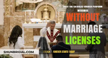 The Church and Weddings: Marriage Licenses Not Needed