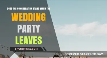 Wedding Exit Etiquette: Should Guests Stand as the Party Leaves?