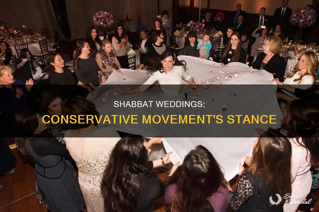 does the conservative movement allow weddings on shabbat
