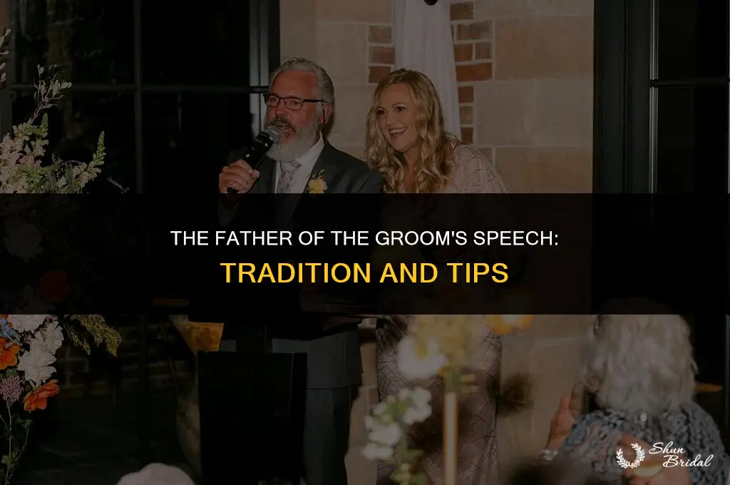 does the father of the groom give a speech