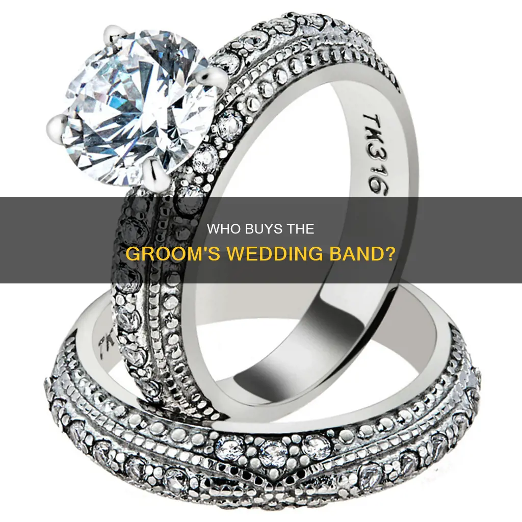 does the female buy the male wedding band