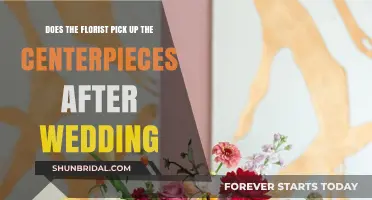 Florists and Centerpieces: Post-Wedding Pickup?