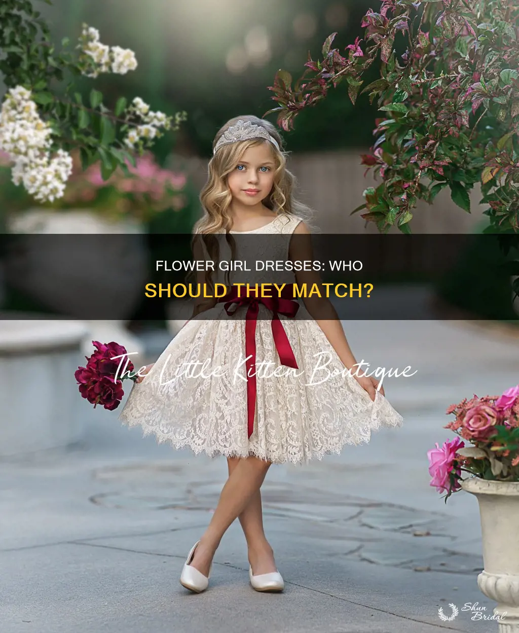 does the flower girl dresses wedding matches to whom