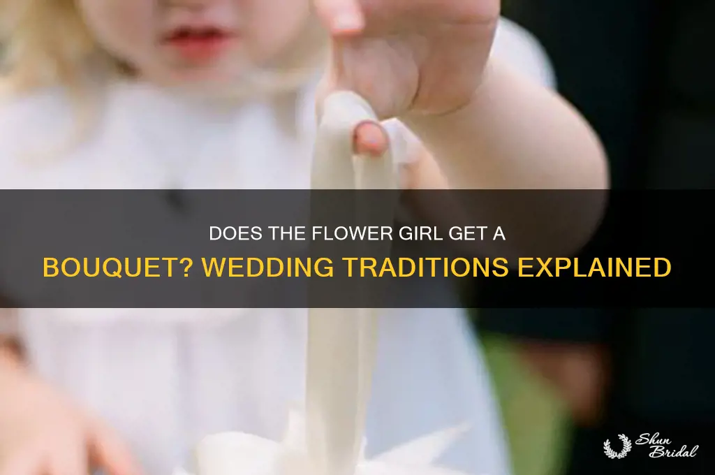 does the flower girl get a bouquet
