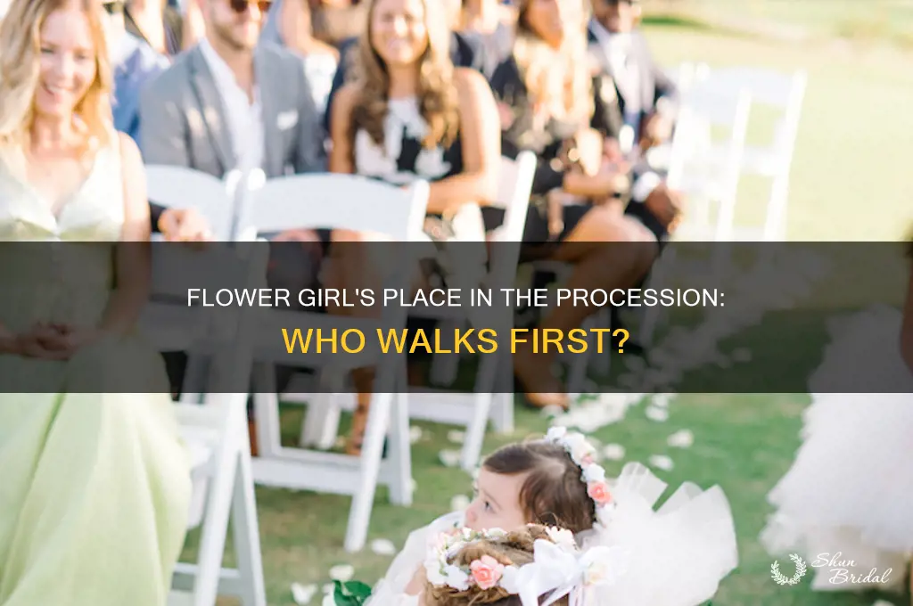 does the flower girl go first