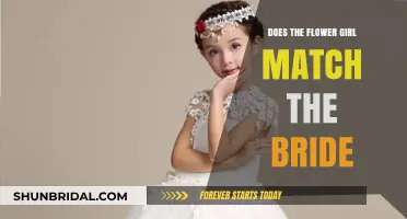 Does the Flower Girl's Style Complement the Bride's Wedding Look?