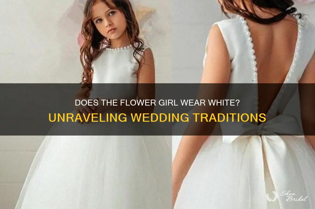 does the flower girl wear white