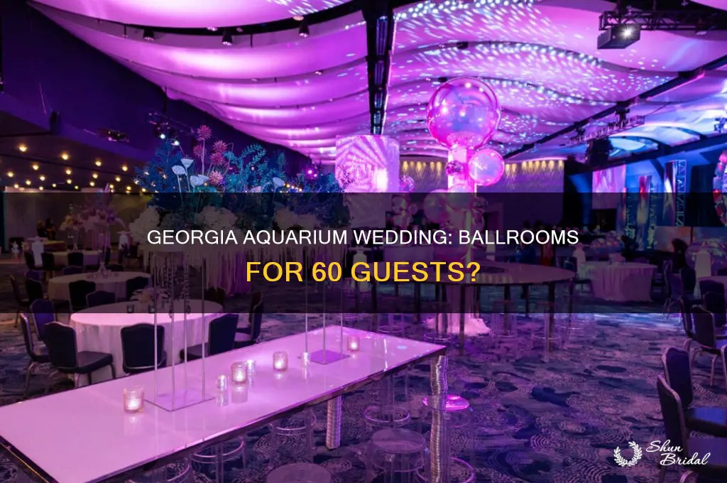 does the georgia aquarium have ballrooms for 60 person wedding