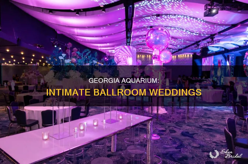 does the georgia aqurium have ballrooms for 60 person wedding