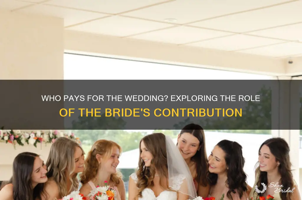 does the girl pay for the wedding