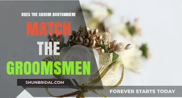 Should the Groom's Boutonniere Match the Groomsmen's Style?