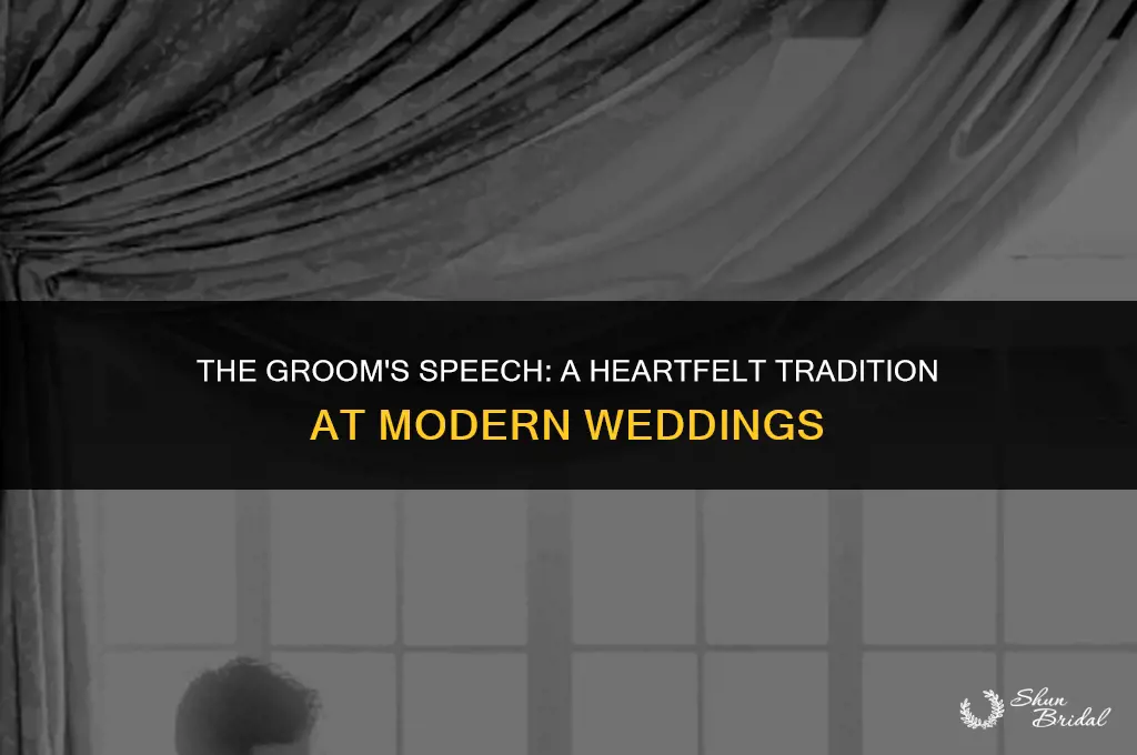 does the groom give a speech