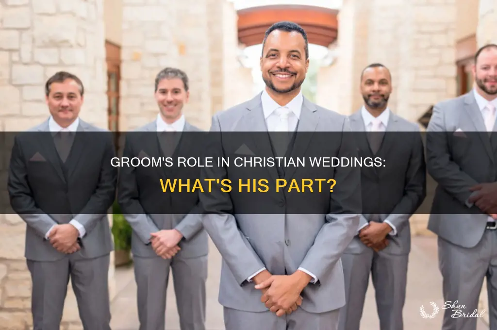 does the groom have a specific role in christian weddings