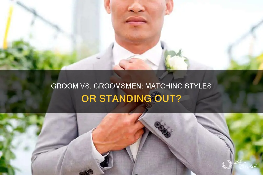 does the groom match the groomsmen