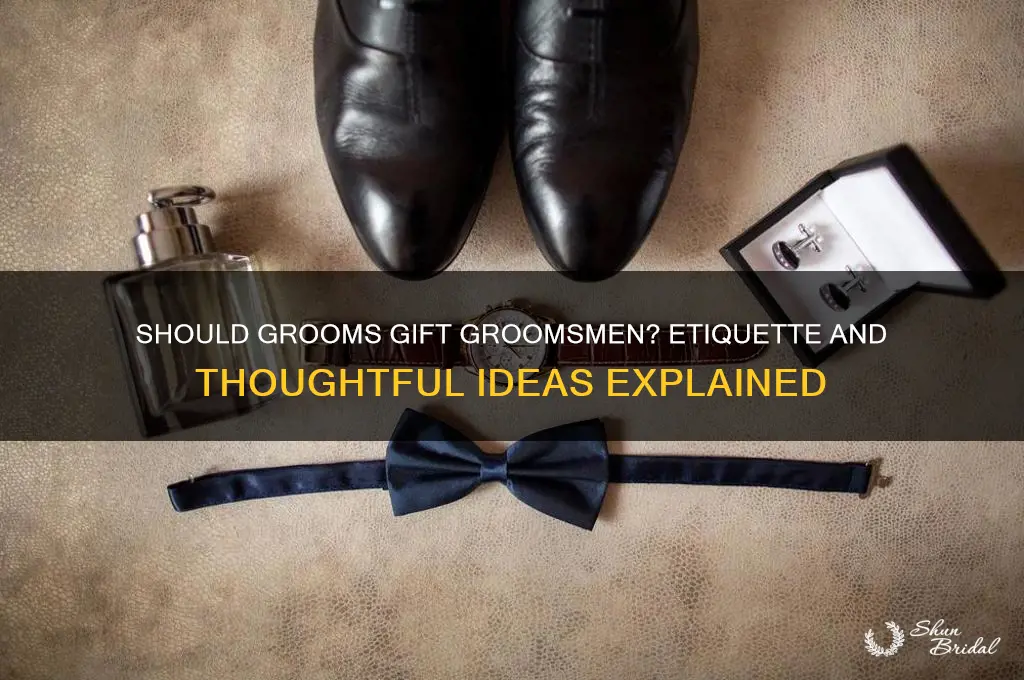 does the groom need to give groomsmen gifts