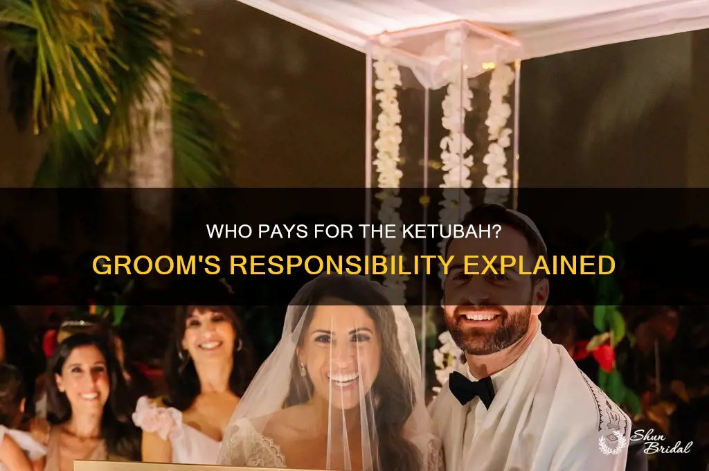 does the groom pay for ketubah for wedding