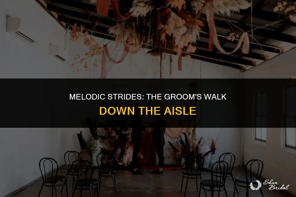 does the groom walk down the aisle to music
