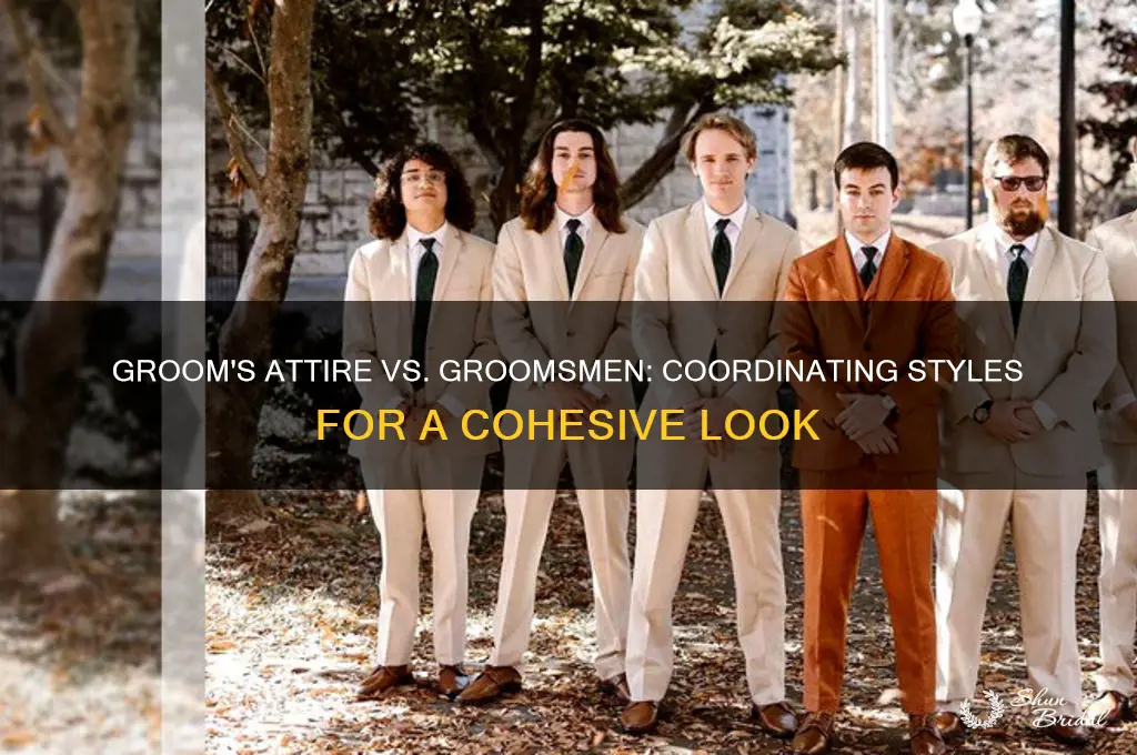 does the grooms attire match the groomsmen