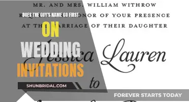 Wedding Invitation Etiquette: Couple's Name Order