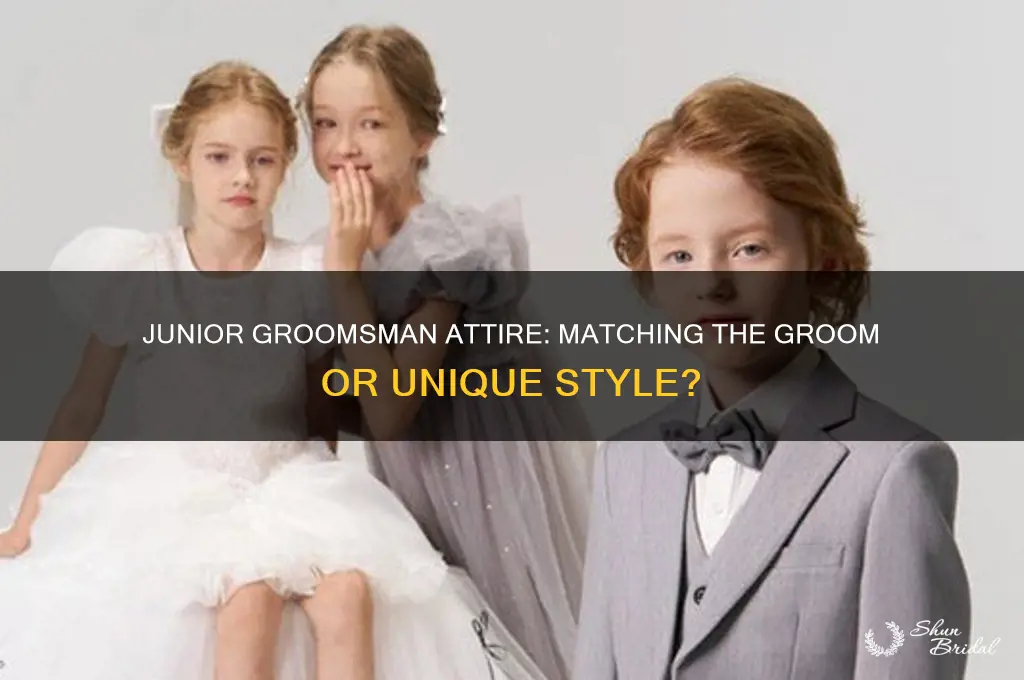 does the junior groomsman wear the same as the groom