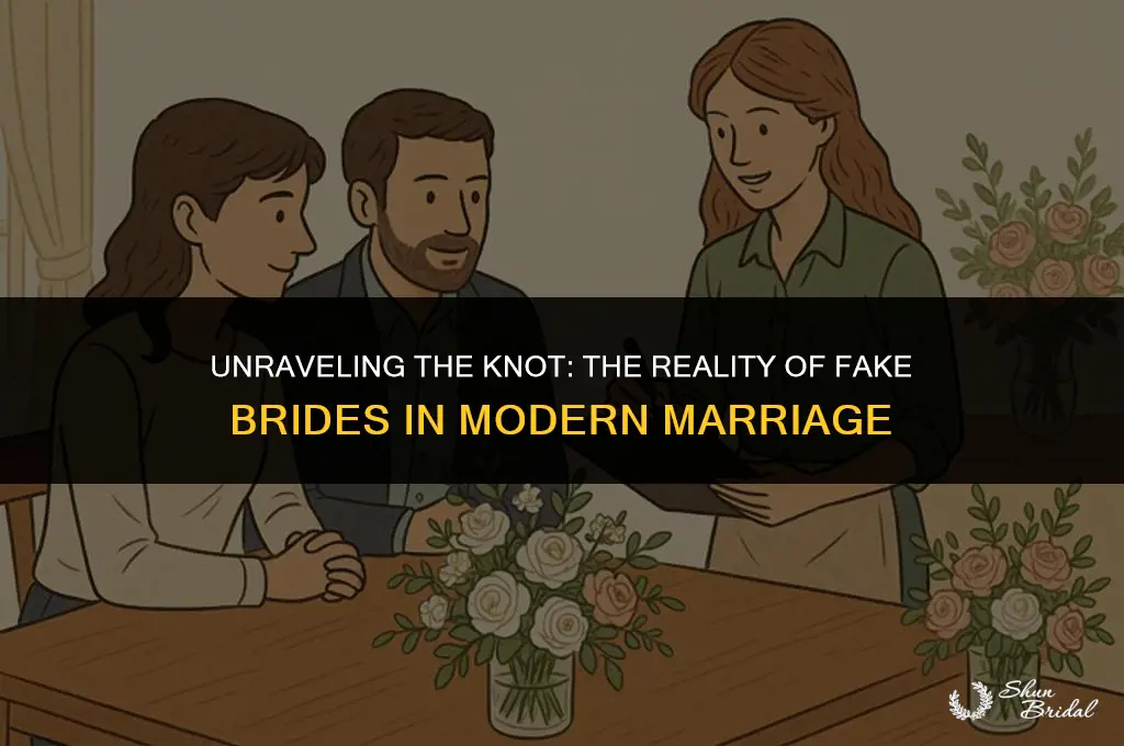does the knot have a fake brides problem