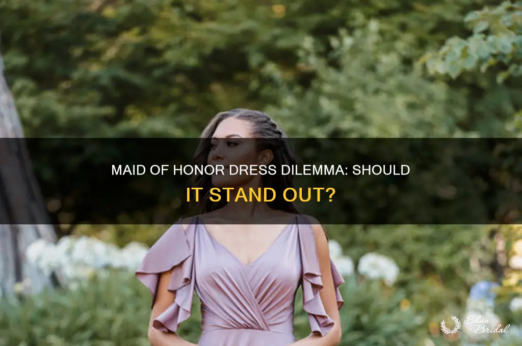 does the maid of honour wear a different dress