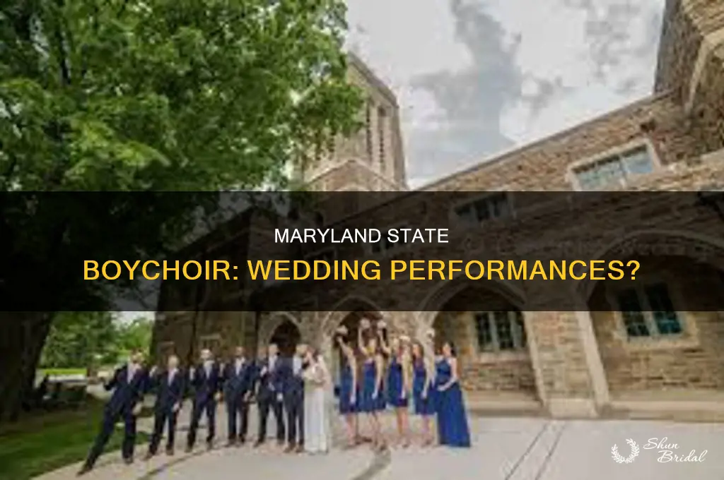 does the maryland state boychoir perform at weddings