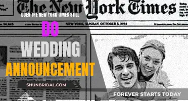 The New York Times' Wedding Announcements: A Cherished Tradition?