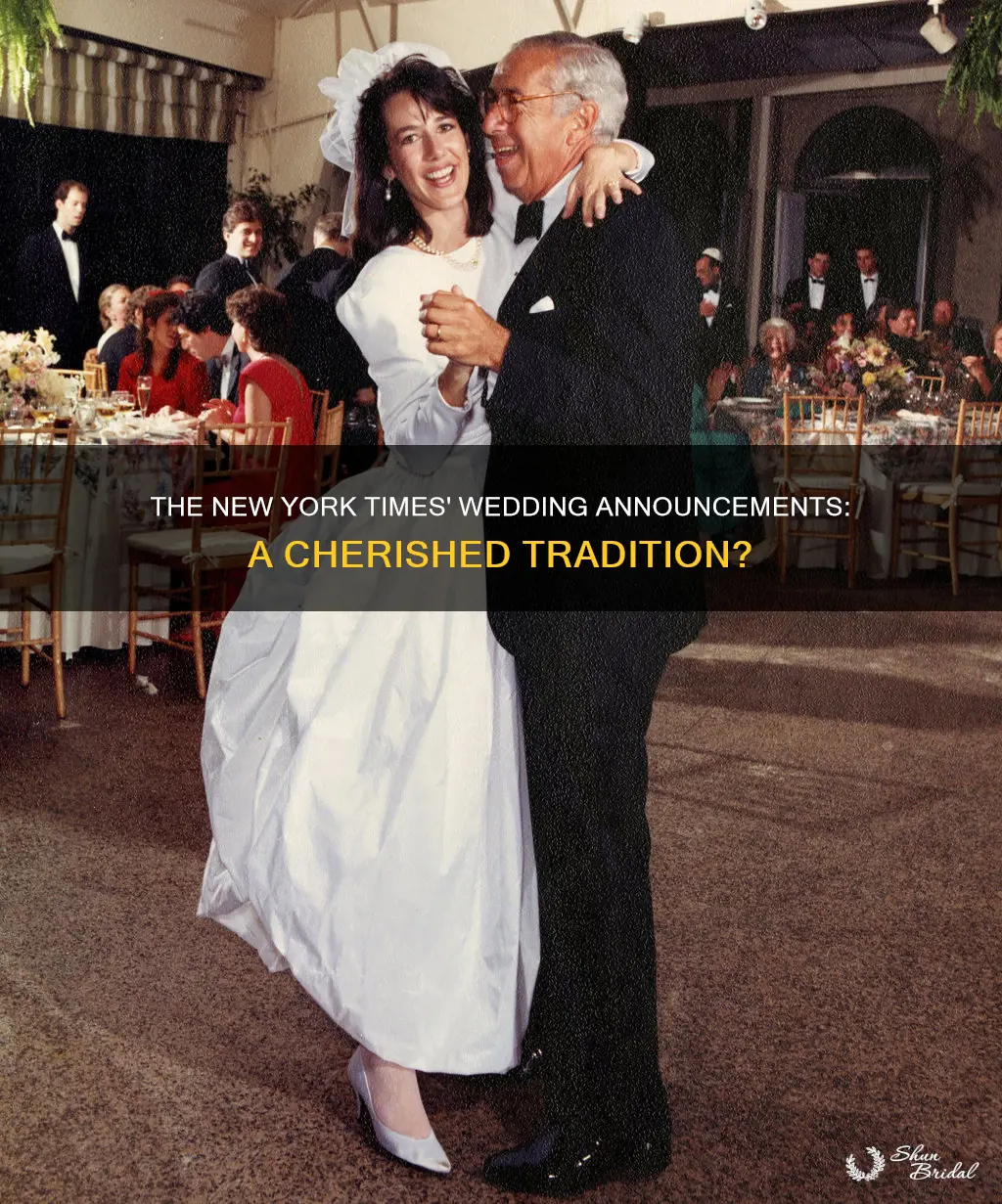 does the new york times still do wedding announcements