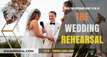 Wedding Rehearsal Essentials: Is the Officiant's Presence Required?