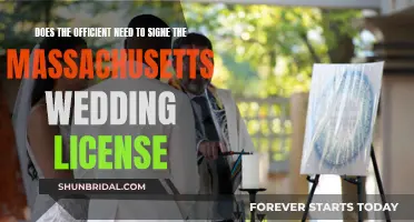Who Signs the Massachusetts Wedding License?