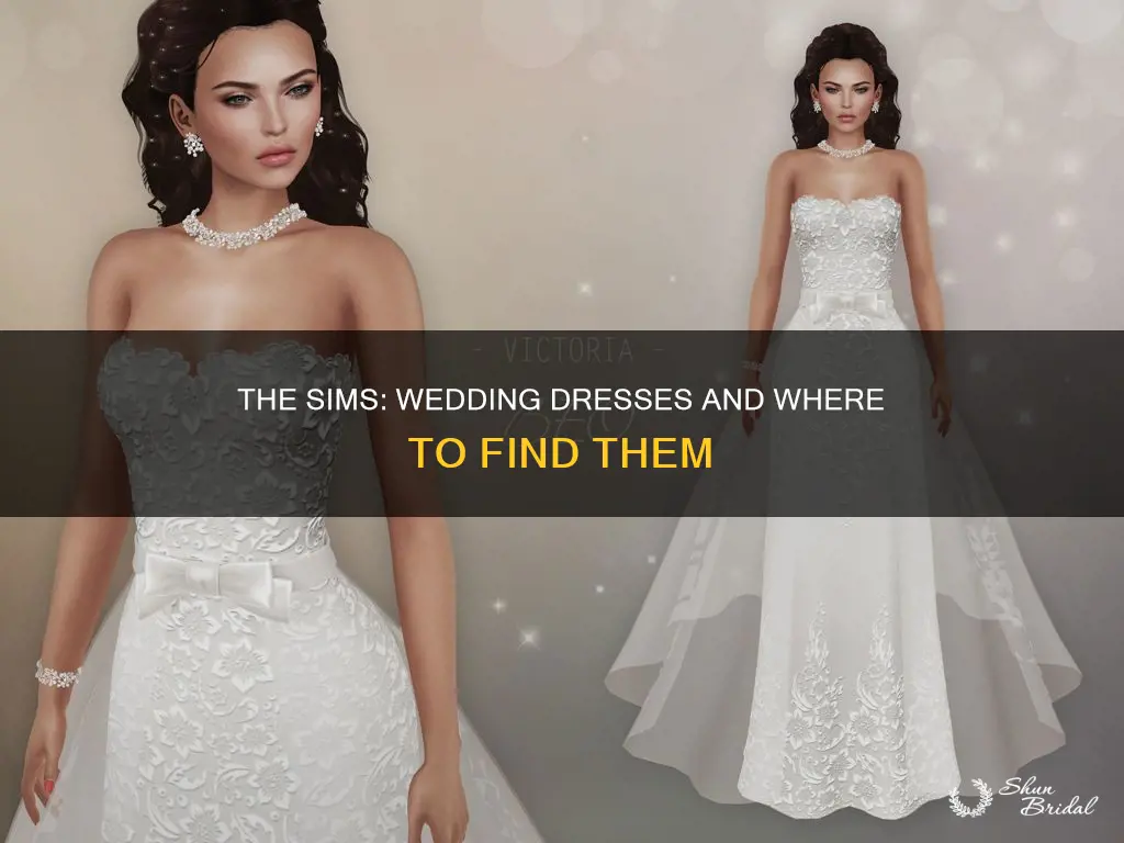 does the other sim have a wedding dress