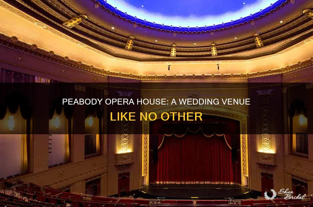 does the peabody opera wedding