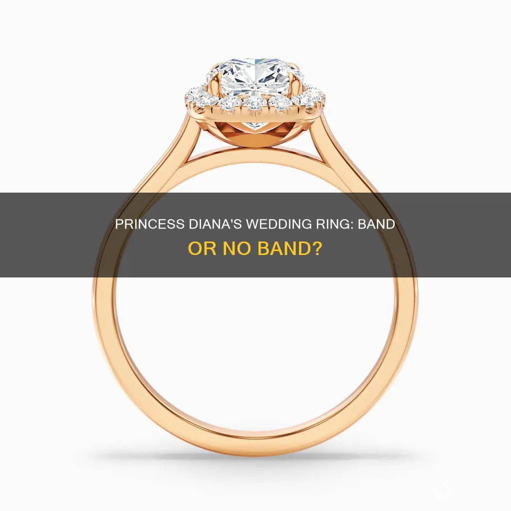 does the princes dina wedding ring have a band
