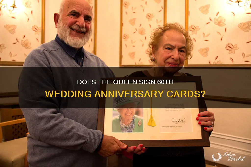 does the queen sign 60th wedding anniversary cards