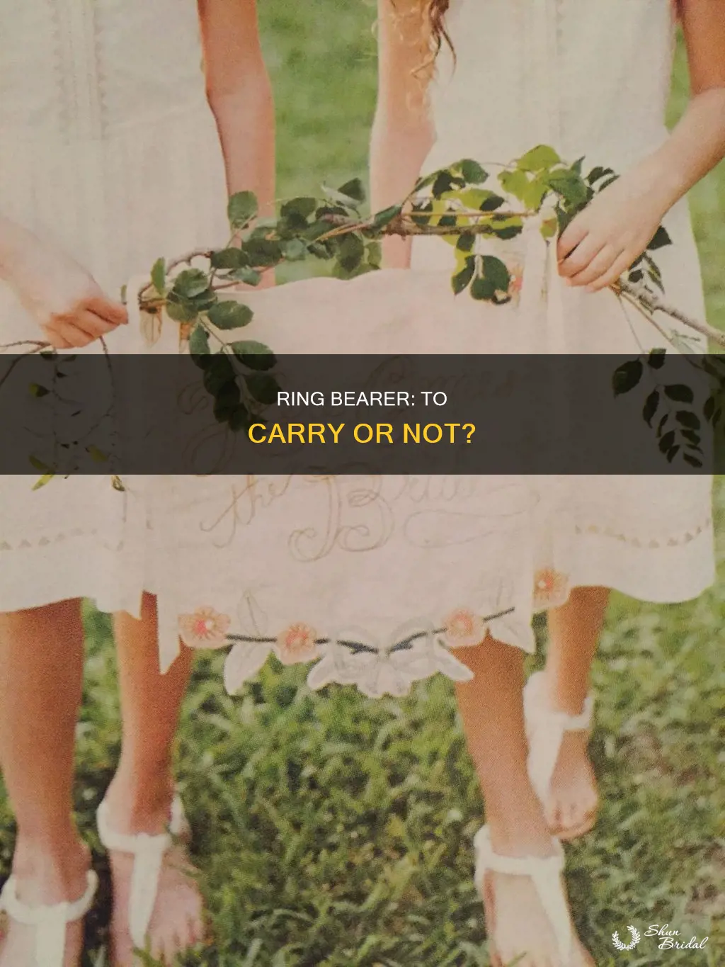 does the ring bearer have to carry anything