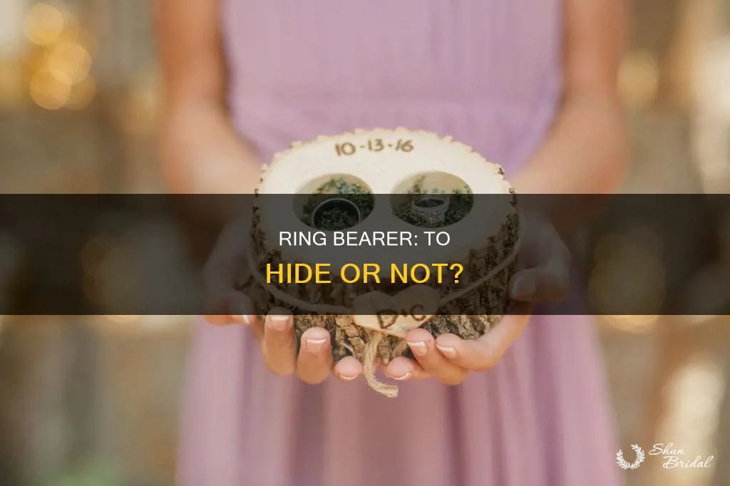 does the ring bearer hide before ceremony