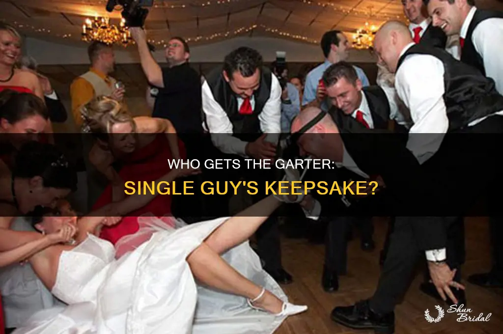 does the single guy keep the garter at a wedding