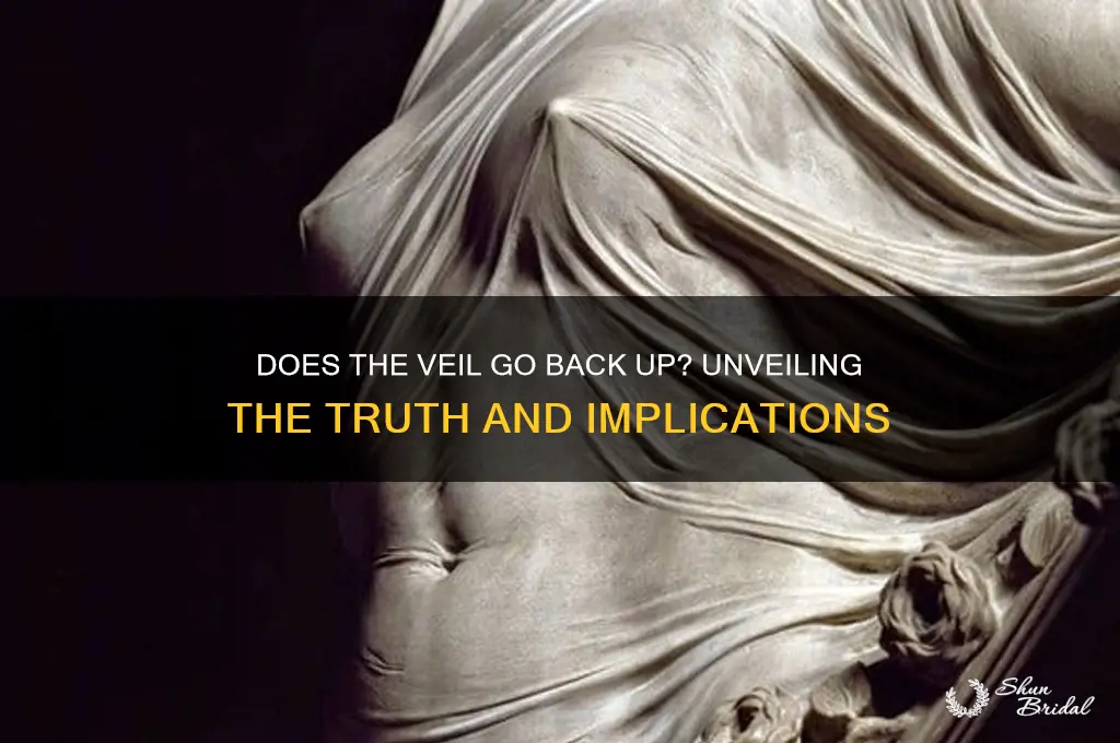 does the veil go back up