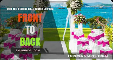Wedding Aisle Runner Direction: Front to Back or Back to Front?