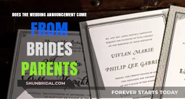 Who Should Announce the Wedding?