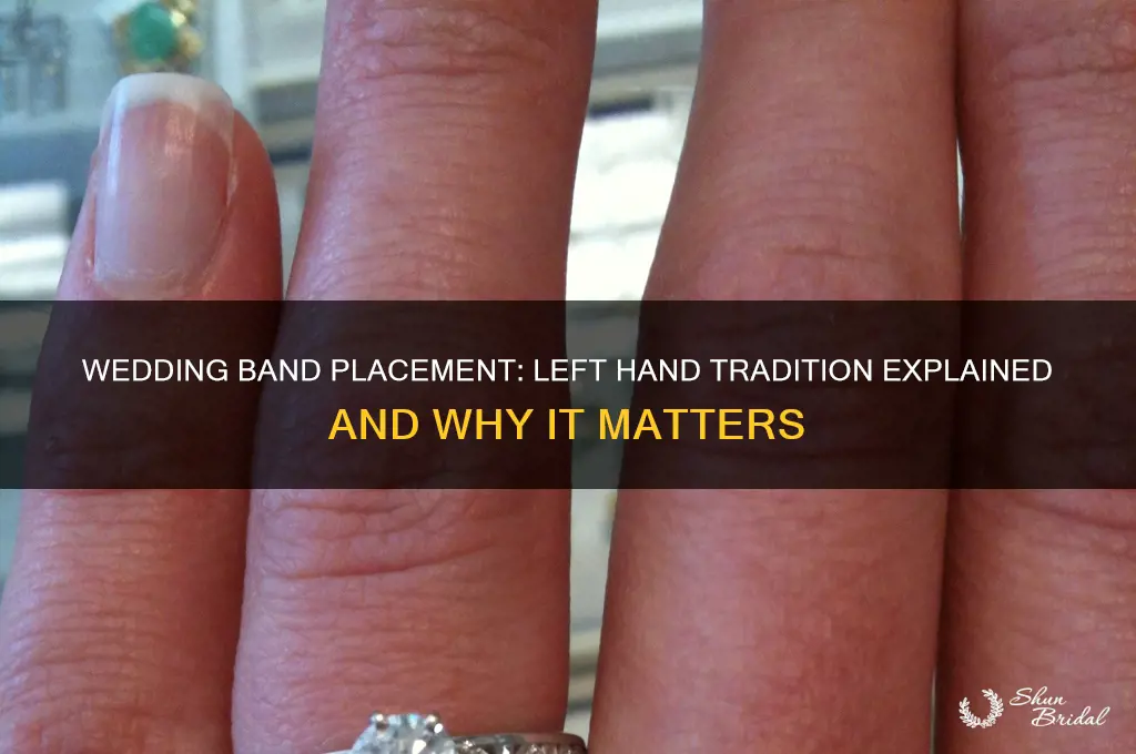 does the wedding band go on your left