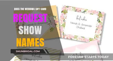 Wedding Gift Card Etiquette: Should Names Be Included in Requests?