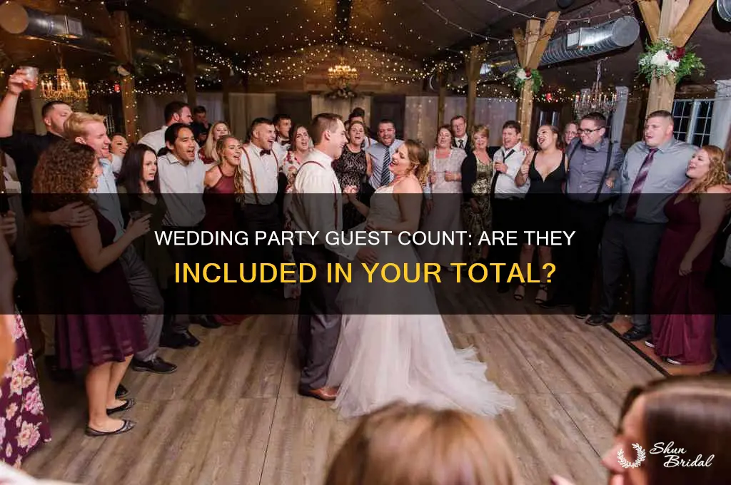 does the wedding party count as guests
