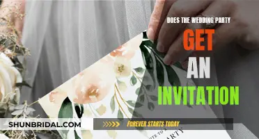 Invitation Etiquette for the Wedding Party