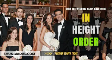 Height Order for Wedding Parties: Necessary or Optional?