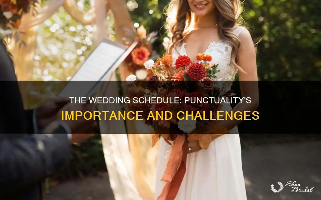 does the wedding schedule need to be on time